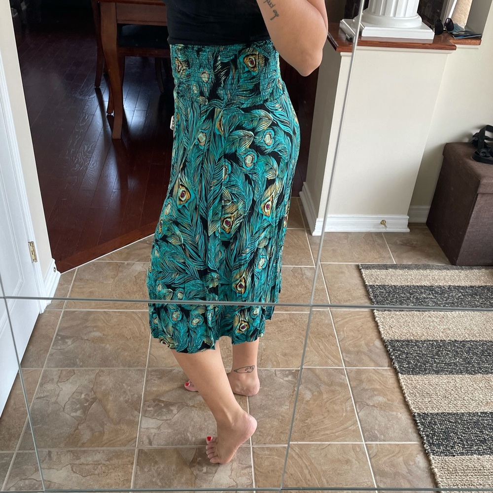 H&M peacock skirt 🦚